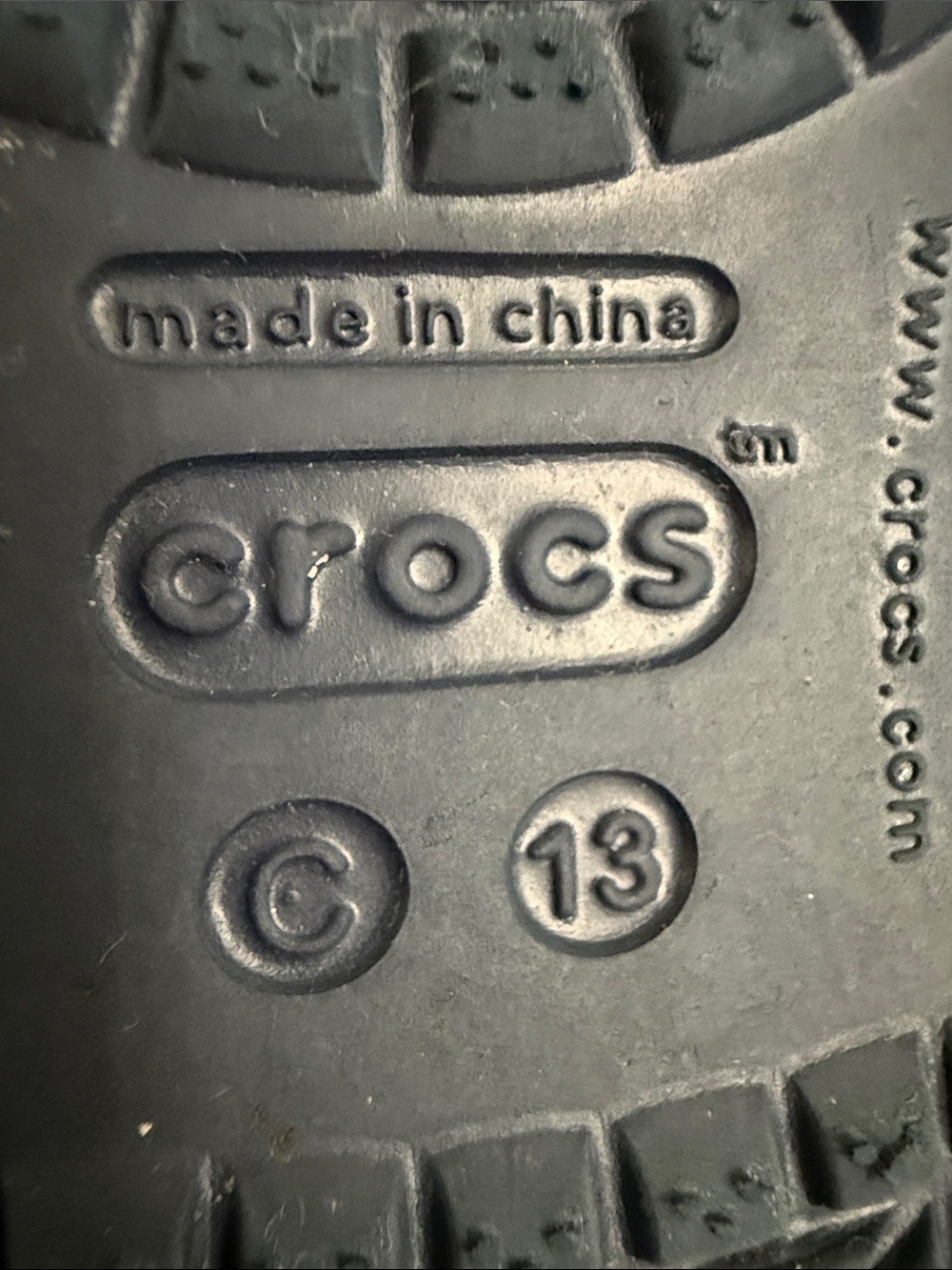 Crocs Crocband Toddler Boy Sandals Navy Red 13 C Used - Picture 10 of 13